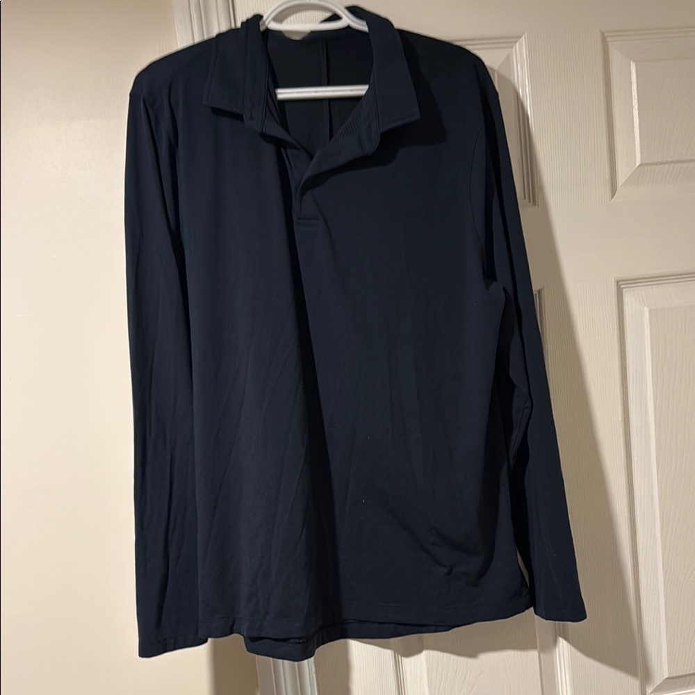 lululemon athletica Black Polo Shirt